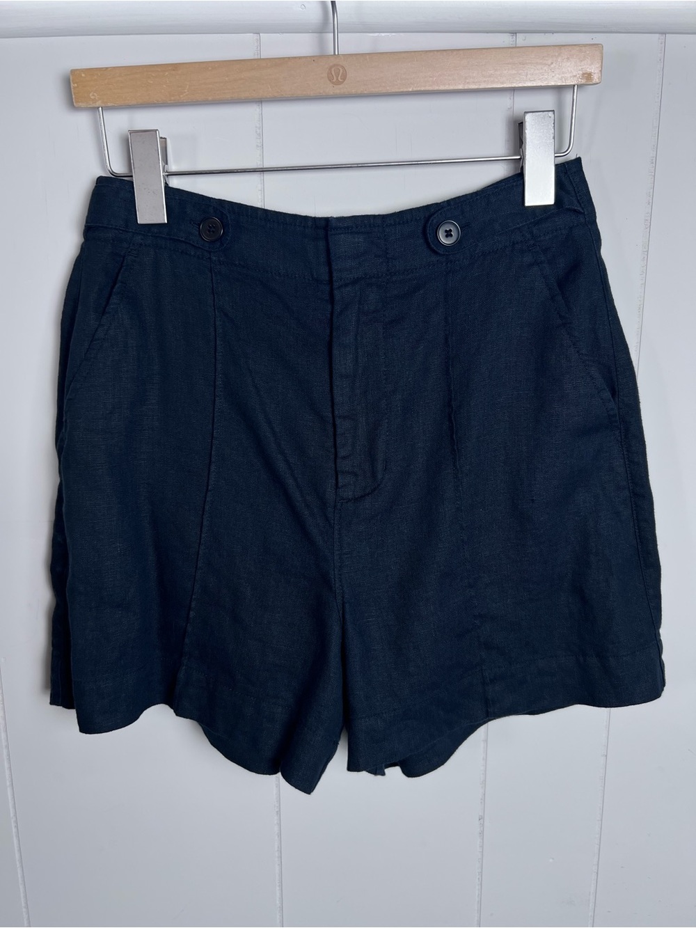 Linen Madewell Black Women’s Shorts size 2
